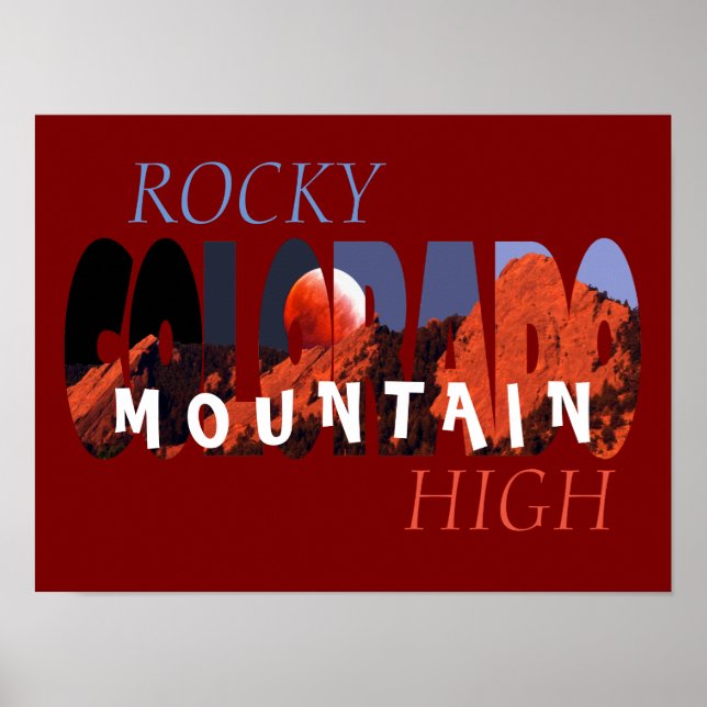 Colorado - Rocky Mountain High Poster (Front)
