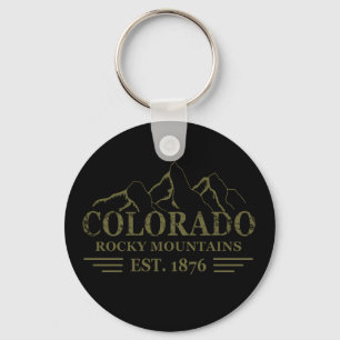 colorado rocky mountain state key ring
