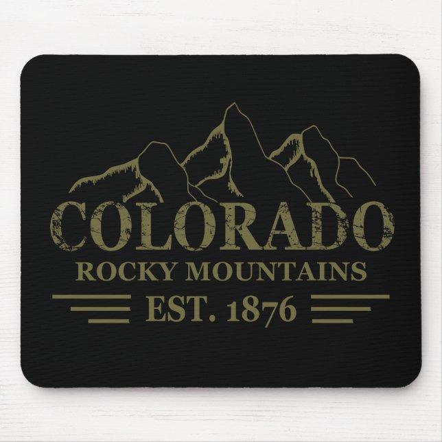 colorado rocky mountain state mouse mat (Front)