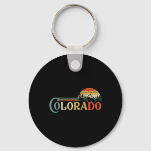 Colorado Rocky Mountain Sun Boulder Hiking Gifts  Key Ring