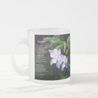 Colorado Rocky Mountains 10 oz Frosted Glass Mug
