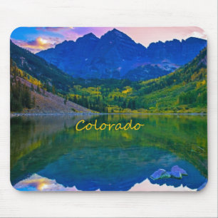 Colorado Rocky Mountains and Lake Mouse Mat