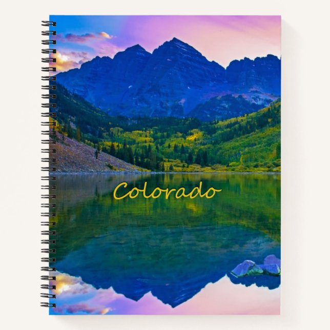 Colorado Rocky Mountains and Lake Notebook (Front)