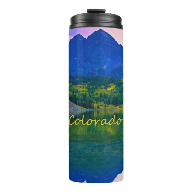 Colorado Rocky Mountains and Lake Thermal Tumbler (Front)