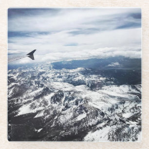 Colorado Rocky Mountains Glass Coaster