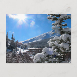 Colorado Rocky Mountains in Winter Postcard