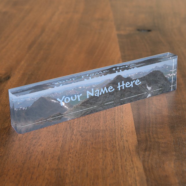 Colorado Rocky Mountains Moonscape Nameplate (Side)