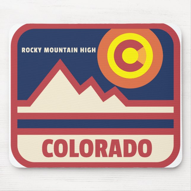 Colorado Rocky Mountains Mouse Mat (Front)