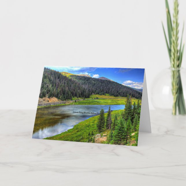 Colorado Rocky Mountains National Park Card (Front)