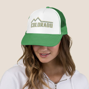 colorado rocky mountains state trucker hat
