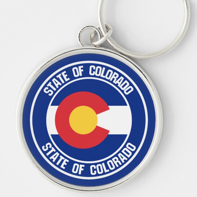 Colorado Round Emblem Key Ring (Front)