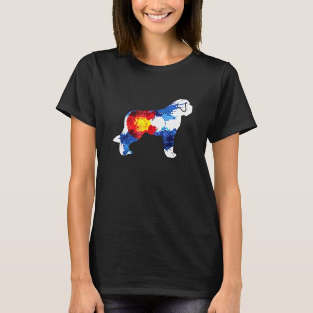 Colorado Saint Bernard Dog - Rocky Mountain T-Shirt (Front)