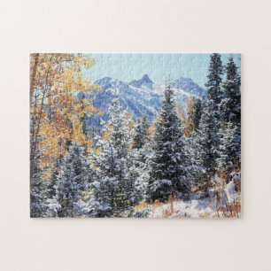 Colorado, San Juan Mountains, First snow Jigsaw Puzzle