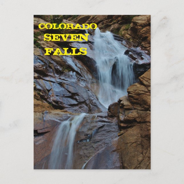 Colorado Seven Falls Post Card (Front)