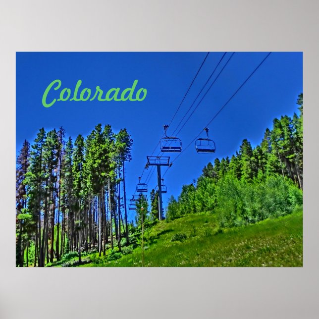 Colorado ski lift poster (Front)