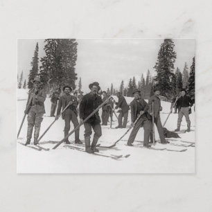 Colorado Skiers, 1910 Postcard
