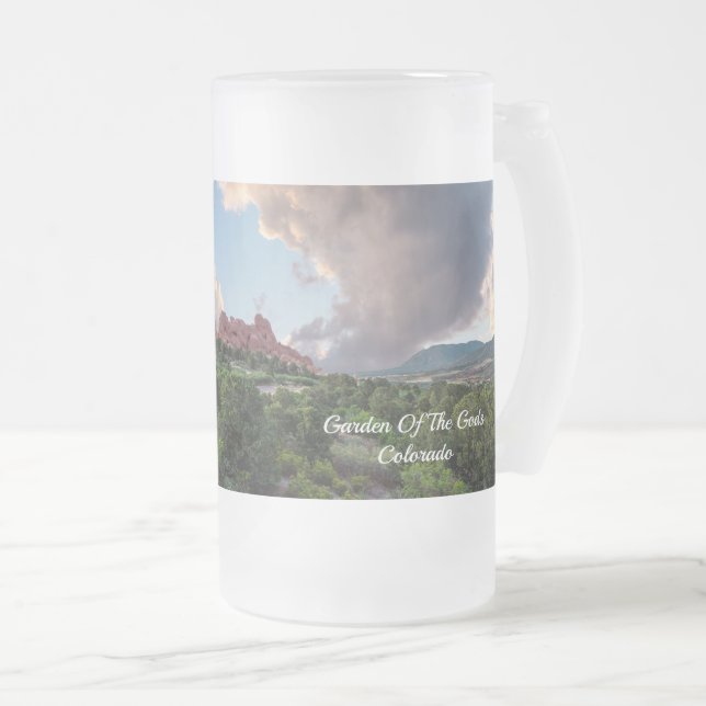 Colorado Sleeping Giant Sunrise Frosted Beer Mug (Front Right)