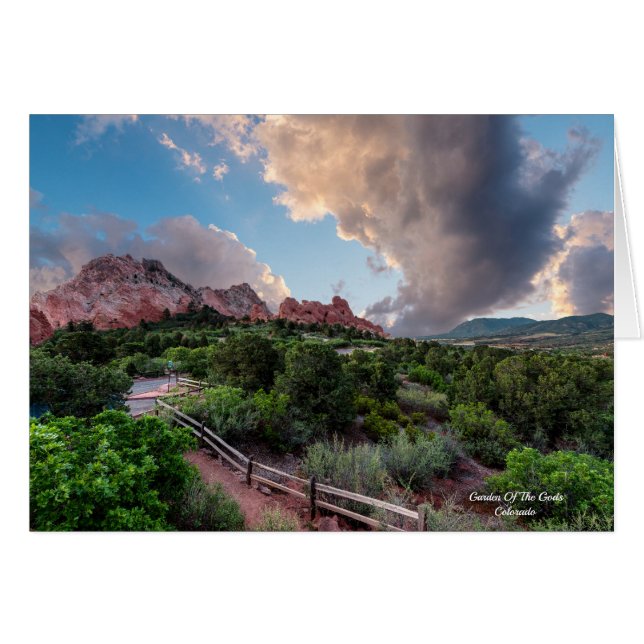Colorado Sleeping Giant Sunrise Greeting Card (Front Horizontal)