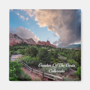 Colorado Sleeping Giant Sunrise Square Magnet