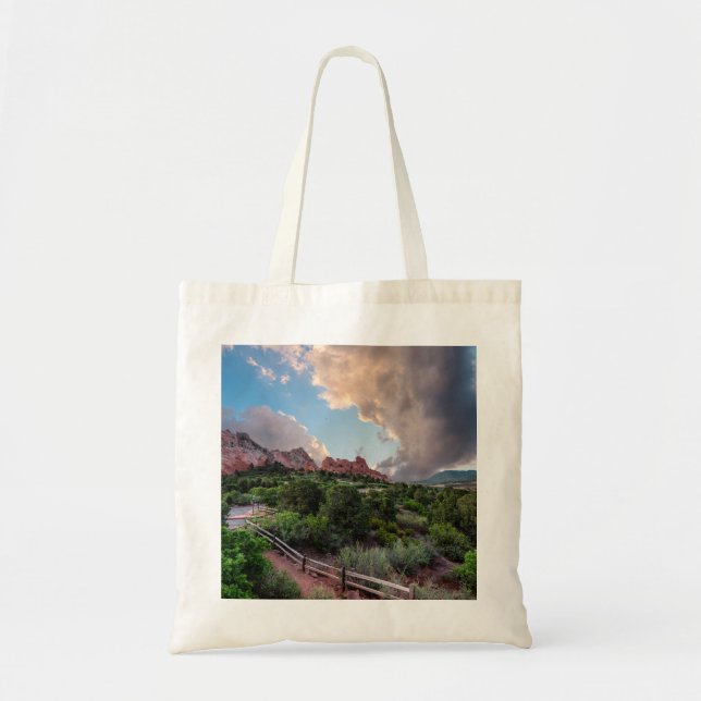 Colorado Sleeping Giant Sunrise Tote Bag (Front)