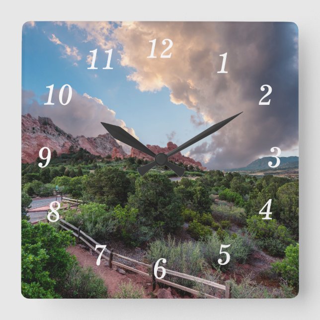 Colorado Sleeping Giant Sunrise Wall Clock (Front)