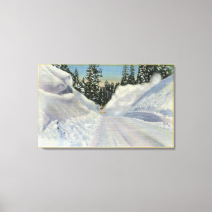 Colorado "Snogo" Snow Plough Clearning Winter Canvas Print