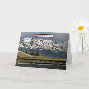 Colorado Snow on Leadville Mountains Card