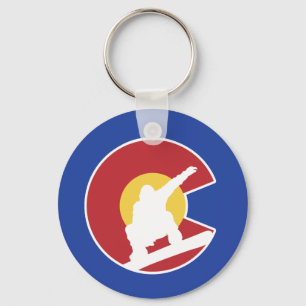 Colorado Snowboard Key Ring