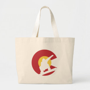 Colorado Snowboard Large Tote Bag