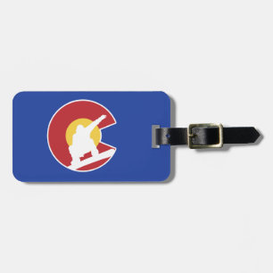 Colorado Snowboard Luggage Tag