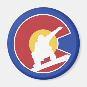 Colorado Snowboard Magnet