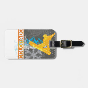 Colorado Snowboarding Luggage Tag