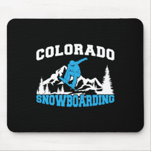 Colorado Snowboarding Winter And Mountain Sport Sn Mouse Mat