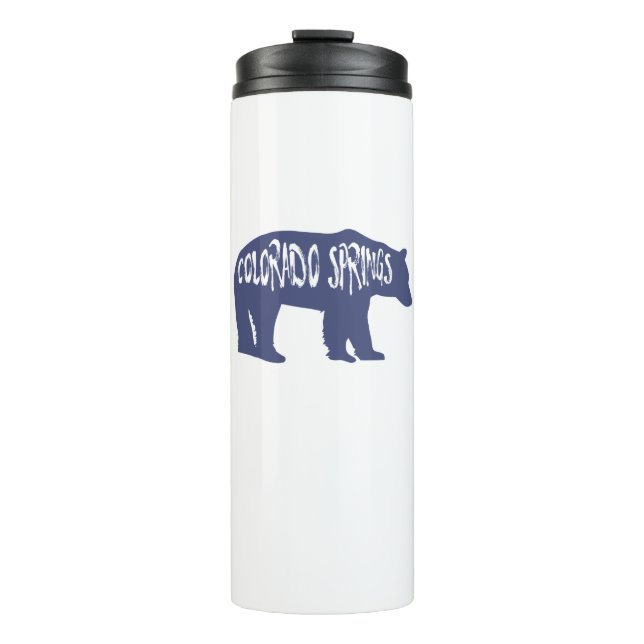 Colorado Springs Bear Thermal Tumbler (Front)