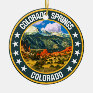 Colorado Springs Ceramic Tree Decoration