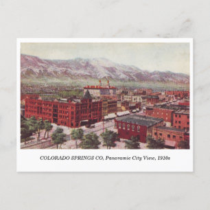 Colorado Springs CO General View 1910s vintage Postcard