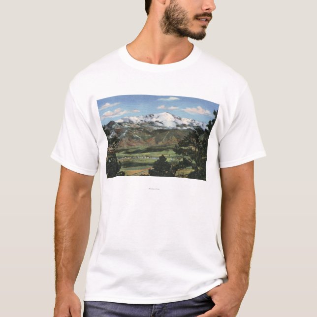 Colorado Springs, CO - Pikes Peak T-Shirt (Front)