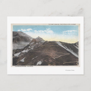 Colorado Springs, Colorado 4 Postcard