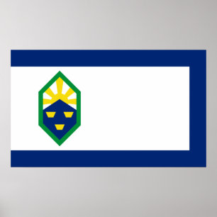 Colorado Springs (Colorado City) Flag Poster