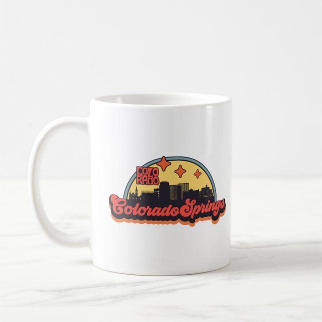 Colorado Springs, Colorado Coffee Mug (Left)