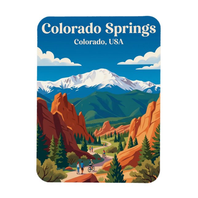 Colorado Springs Colorado Magnet (Vertical)