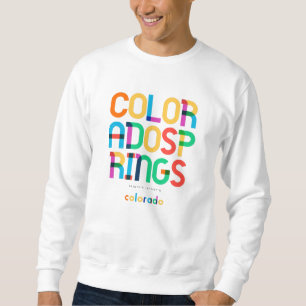 Colorado Springs Colorado Mid Century, Pop Art, Sweatshirt