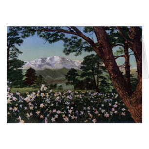 Colorado Springs Colorado Pikes Peak in Spring