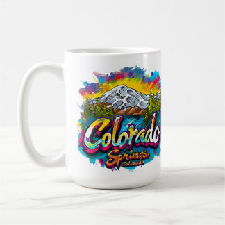 Colorado Springs, Colorado Pikes Peak Mountain Coffee Mug