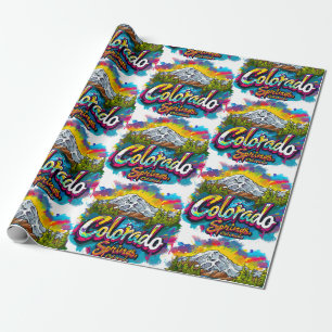 Colorado Springs, Colorado Pikes Peak Mountain Wrapping Paper