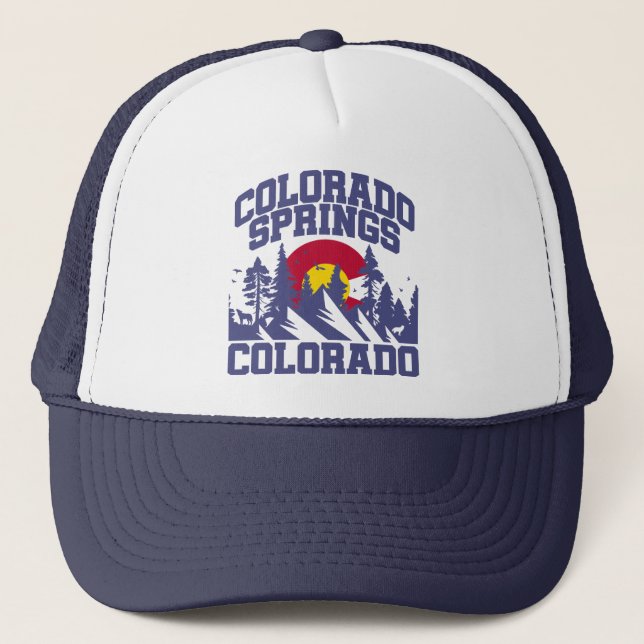 Colorado Springs,Colorado Trucker Hat (Front)