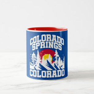 Colorado Springs,Colorado Two-Tone Coffee Mug