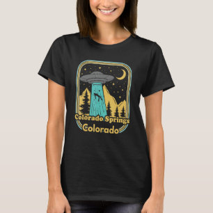 Colorado Springs Colorado Ufo Alien Hunter 80s Sta T-Shirt