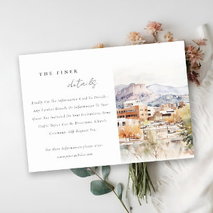 Colorado Springs, Colorado Wedding Details Enclosure Card