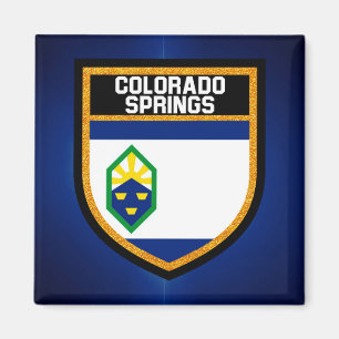 Colorado Springs Flag Magnet